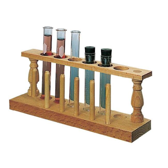 United Scientific 180-0028 Wood 6-Place Test Tube Rack - Walmart.com
