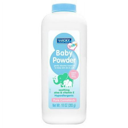 New 371625 Lucky Baby Powder Pure Cornstarch 10 Oz (12-Pack) Baby Items Cheap Wholesale Discount Bulk Baby Baby Items
