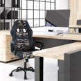 thumbnail image 2 of PC Gaming Chair Ergonomic Computer High-Back Racing with Lumbar Support Armrest Adjustable PU Leather Swivel Rolling Executive Office Desk for Home Adults, Camo, 2 of 7