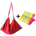 thumbnail image 2 of Funda de toalla de playa VOCOOL de microfibra roja, 2 of 7