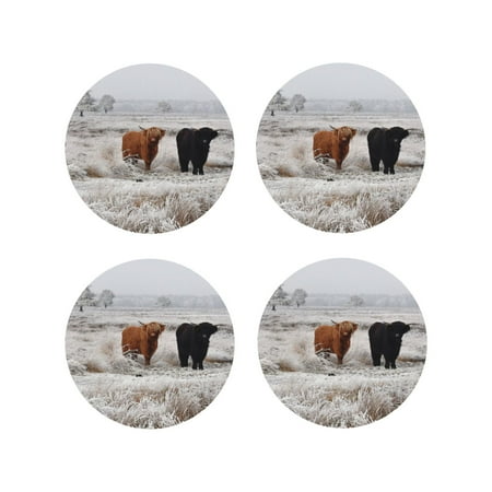 

Leather Coasters with Heat-resistant for Drinks Cow (2) -标题2 Round Shape