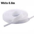 thumbnail image 2 of Shoelaces Thicken Athletic String for Running Shoes Accessories Soft Shoestrings Fabric Polyester Replacement Cord Solid Color White 0.8m, 2 of 9