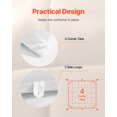 thumbnail image 5 of VEVOR Comforter Duvet Insert, 102 x 90 in, King Size Down Alternative Comforter, Quilted All Season Duvet with 4 Tabs, Soft & Machine Washable, Box Stitched Bedding for Home Hotel, Women/Men, White, 5 of 9