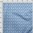 thumbnail image 3 of oneOone Cotton Flex Light Blue Fabric Travel Sewing Fabric By The Yard Printed Diy Clothing Sewing Supplies 40 Inch Wide, 3 of 4