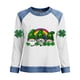thumbnail image 2 of TaTaai Fashion St Patrick's Day Color Block Women's Long Sleeve Round Neck Shirt, Casual Comfort for Holiday Daily Home Wear Gift, 2 of 5