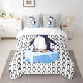 thumbnail image 2 of Castle Fairy Cute Penguin Twin Bedding Sets for Teens,Cartoon Animal Bedding Comforter Set, 2 of 8