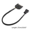 thumbnail image 3 of Qisuw SATA 15 Pin to 3 Pin/4 Pin Laptop Motherboard CPU Fan E*tension Cable 1/2 Cooling Fan Interface Adapter Durable, 3 of 16