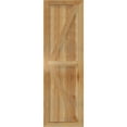 thumbnail image 2 of 16 1/8"W X 51"H Timbercraft Three 5 3/8" Boards Framed Board-N-Batten Shutters W/Z-Bar, Rough Sawn Western Red Cedar (Per Pair), 2 of 13