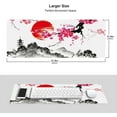thumbnail image 2 of Extended Gaming Mouse Pad Large Size 31.5x11.8 inches Nonslip Rubber Base Desk Mat Stitched Edges Mousepad, Watercolor Cherry Blossom, 2 of 6
