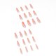 thumbnail image 2 of Uñas postizas remolino largo prensa en uñas ataúd desnudo puntas de uñas postizas cubierta completa uñas postizas acrílicas para mujeres y niñas 24 Uds Namotu CZMR-ZC7, 2 of 5