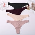 thumbnail image 6 of FINETOO Seamless Thongs for Women breathable Low Rise Panties Invisible Hipster Underwear No Show XS-XL 6 Pack, 6 of 6