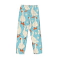 thumbnail image 5 of Xecao White Geese and Flower Men's Straight Lounge Pajama Pants: The Ultimate in Comfortable Sleepwear, 5 of 9