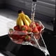 thumbnail image 5 of Cesta de drenaje multifuncional: recipiente para limpiar frutas con colador, recipiente para recoger alimentos del fregadero de la cocina, recipiente con filtro para lavar verduras, colador para sobre, 5 of 8