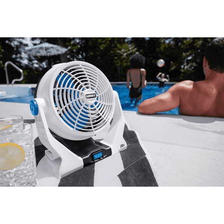 

7.5” 2 speed Table Fan with Cordless Lithium Ion Battery HPCF01B White