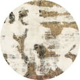 thumbnail image 1 of Ahgly Company Indoor Round Abstract Gold Abstract Area Rugs, 8' Round, 1 of 6