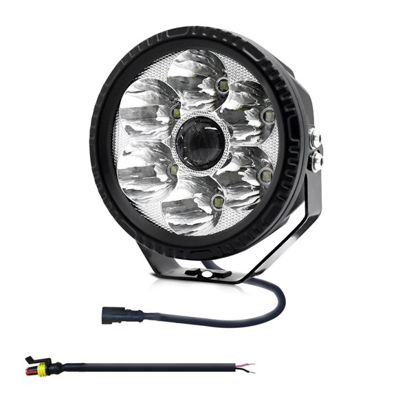 Luz de trabajo LED redonda para coche de 5 pulgadas, 6000K y 150W