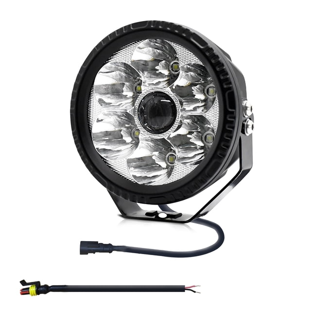 Luz de trabajo LED redonda para coche de 5 pulgadas, 6000K y 150W