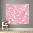 thumbnail image 2 of Balery Pink Flamingos and Flowers Pattern Tapestry 60x51 Inches - Large Wall Hanging Tapestry for Bedroom, Living Room, Dorm Decor - Artistic and Aesthetic Room Decor, 2 of 9