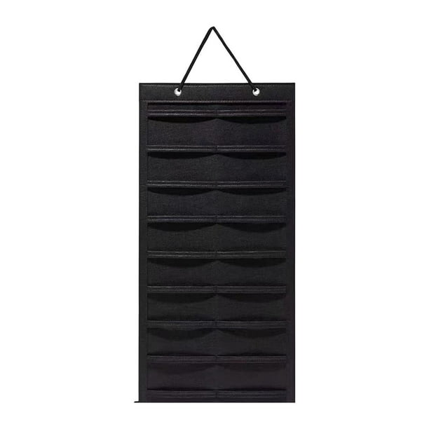 Organizador de pinzas para el cabello, soporte para guardar pinzas para el cabello colgantes, soporte de exhibición para habitación de bebé, mamá, Negro