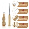 thumbnail image 2 of kurtrusly 4piece DIY Hand Tool With Solid Wood Handle Easy To And Versatile Sewing Repair Awl Fashionable 1Set, 2 of 6