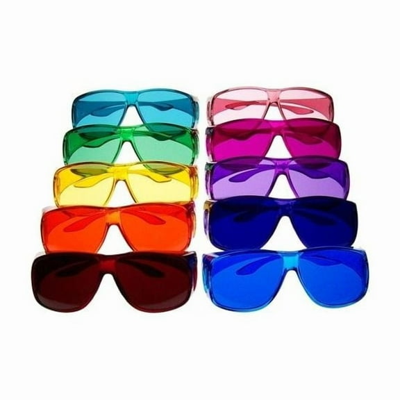 Color Therapy Glasses Large Fit Over Style Sets