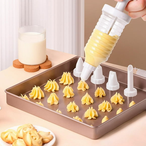 Kitchen Aid Attachments Cupcake Icing Piping Kit Kit with 8 Piping Tips Cupcake /Decorating Icing Set White