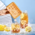 thumbnail image 1 of YoGold Ice Cube Tray with Lid and Container, BPA-Free, Pack of 15 Ice Cubes, Easy Press to Release The Ice, for Freezer with Container, Tea and Coffee, Bar Accessories Orange, 1 of 6