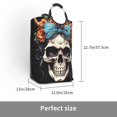 thumbnail image 2 of Salouo Bow Flower Skull for Dirty Clothes Hamper,Extra Large Hamper Basket Bin 1-Pack Big Laundry Baskets with Handles Laundry Hampers Fits for Bedroom & Living Room, 2 of 5