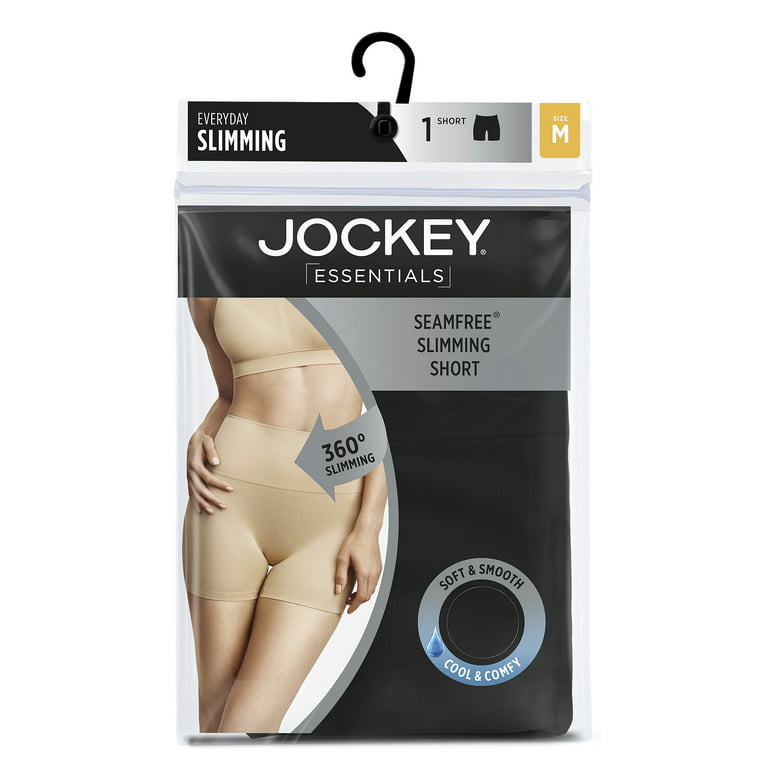 Jockey Essentials Women's Seamfree Slimming Short, Cooling