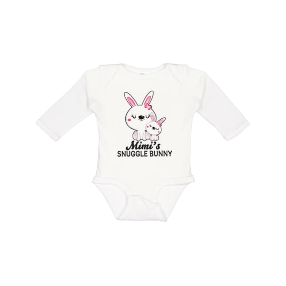 Inktastic Mimis Snuggle Bunny Easter Girls Long Sleeve Baby Bodysuit