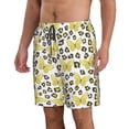 thumbnail image 2 of Kdxio Leopard And Butterfly Pattern Mens Casual Shorts - Drawstring Summer Beach Sports Shorts for Men, 2 of 5