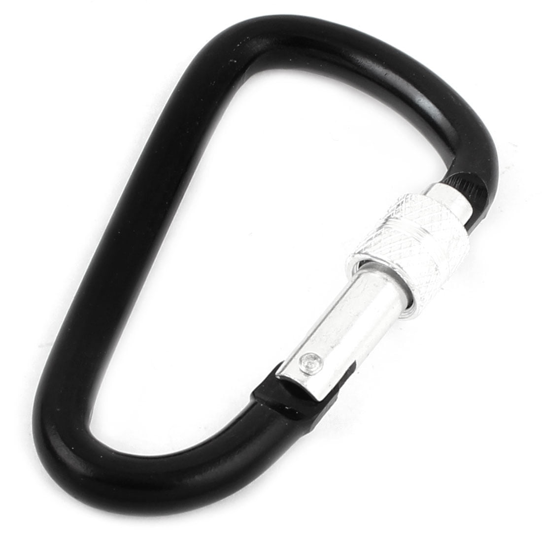 10x Outdoor Aluminum D-Ring Screw Locking Carabiner Hook Clip Climbing Keychain 