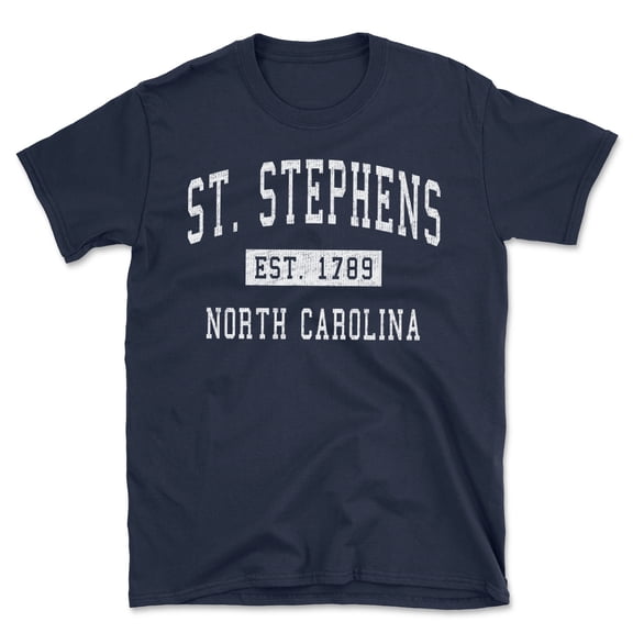 St. Stephens North Carolina Classic Established Men's Cotton T-Shirt
