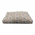 thumbnail image 4 of Vintage Pet House, Vintage 80s Style Geometrical Pattern with Triangles and Circles in Memphis Fashion, Outdoor & Indoor Portable Dog Kennel with Pillow and Cover, 5 Sizes, Multicolor, by Ambesonne, 4 of 5