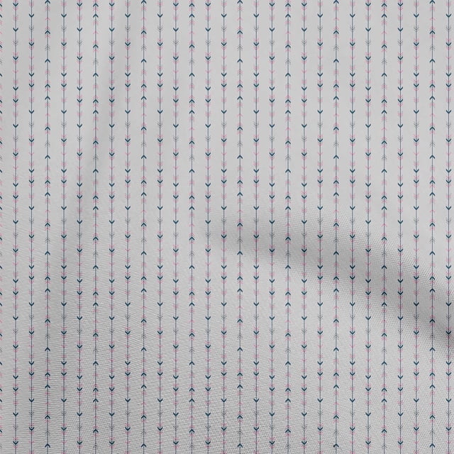 oneOone Velvet Light Gray Fabric Arow Sewing Material Print Fabric By The Yard 58 Inch Wide