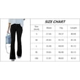 thumbnail image 4 of Women's Corduroy Flare Pants Elastic Waist Bell Bottom Trousers Fall Pants, 4 of 4