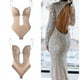thumbnail image 1 of Women Plunging Deep V-neck Body Shaper Strapless Backless Bodysuit Shapewear, 1 of 5