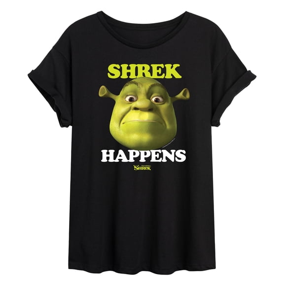 Shrek - Shrek Happens Meme - Women's Oversized T-Shirt