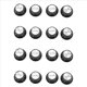 thumbnail image 1 of Botones de Guitarra 8 VolúMenes y 8 Tonos Plateados Top Hat Bell, 1 of 5