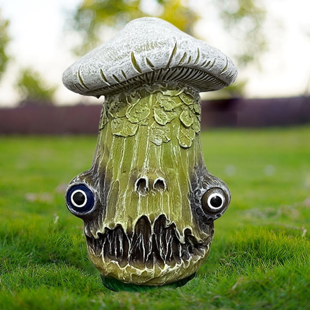 Resina de hongos Decoración de Halloween Estatuilla espeluznante creativa (estilo C)