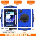 thumbnail image 6 of XYX Case for Xiaomi Pad 6/Xiaomi Pad 6 Pro 5G 2023 11.0 inch with 360 Degree Rotating, Hand Strap, Shoulder Strap, Blue, 6 of 6