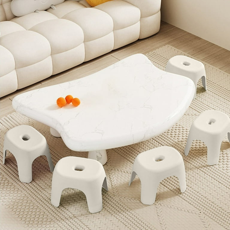 DAMAI Padded Seat Transfer Bench, Shower Stool Plastic Child Bath