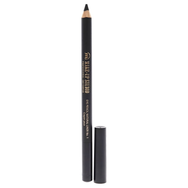 Delineador de Ojos Make-Up Studio Lápiz Natural 1 Negro Gris 1 Pc