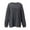 Dark Gray, variant on Cugoodte Long Sleeve Sweatshirt Pullover Solid Black (Women's)
