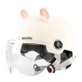 thumbnail image 4 of Casco de motocicleta DYNWAVEMX cara abierta con visera solar Beige, 4 of 8