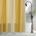 thumbnail image 2 of Yellow Ombre Waterproof Shower Curtain, 72"x72" Washable Polyester Fabric Shower Curtains for Bathroom, Modern Abstract Art Farmhouse Gradient Decorative Bathtub Curtain Sets with Hooks, 2 of 9