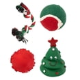 thumbnail image 4 of Christmas Dog Toy Gift Set – Interactive Chew Rope & Ball Collection, Holiday Teething Training Accessories, Plush Sound Making Play Toys, Indoor Festive Pet Entertainment Bundle, 4 of 9