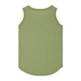 thumbnail image 4 of LIJCC Débardeur Sans Manches à Col Rond Décontracté Uni pour Enfants, T-Shirt Courbé, Haut d'Été de Sport, 4 of 4
