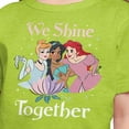 thumbnail image 3 of Disney Princess - We Shine Together - Toddler And Youth Short Sleeve Graphic T-Shirt, 3 of 6