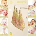 thumbnail image 6 of SKYSONIC 5 PCS Autumn Pumpkins Retro Baby Muslin Washcloths, Fall Leaves Vintage Face Towel Burp Cloths Ultrasoft Absorbent Cotton Bath Wipes Towels for Newborn Boys Girls, 6 of 7